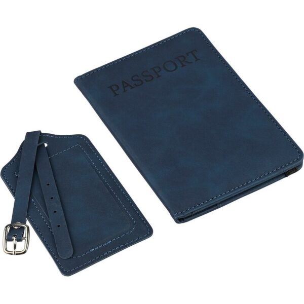 Zestaw podrożny: etui do paszportu i zawieszka do bagażu
